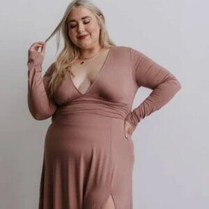 Baltic Born Ariana Maxi Dress, Dusty Mauve, Size Large, NWT